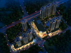 写字楼夜景亮化