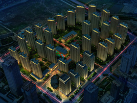 住宅小区夜景亮化