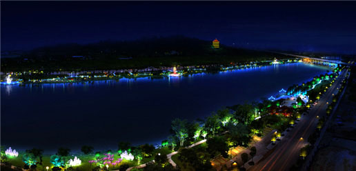 一河两岸景观照明