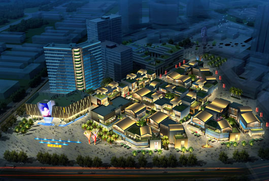 现代主题小镇景观照明