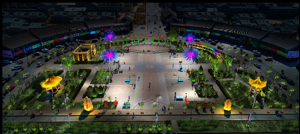 政府公园夜景景观项目