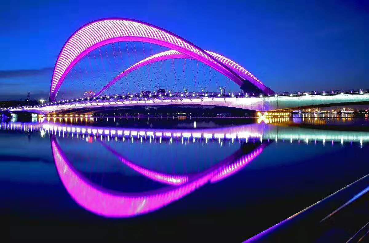 拉索桥夜景亮化工程